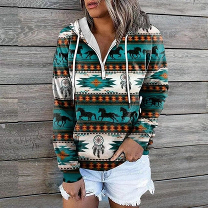 Kvinnors Hoodie Trendig Design Mångsidig Stil 1