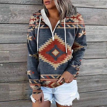 Kvinnors Hoodie Trendig Design Mångsidig Stil 10