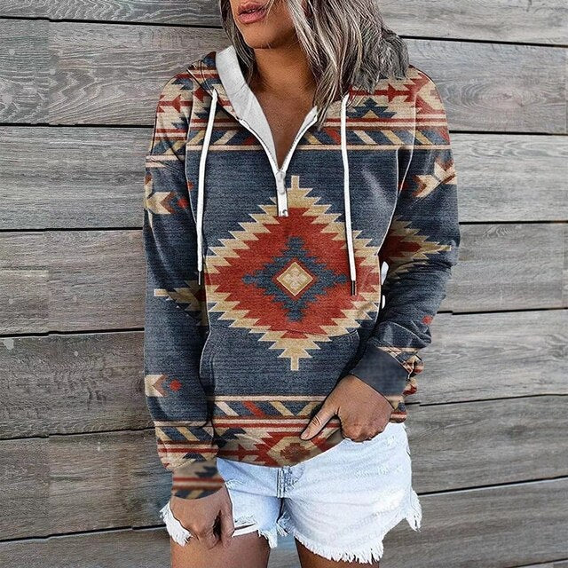 Kvinnors Hoodie Trendig Design Mångsidig Stil 10