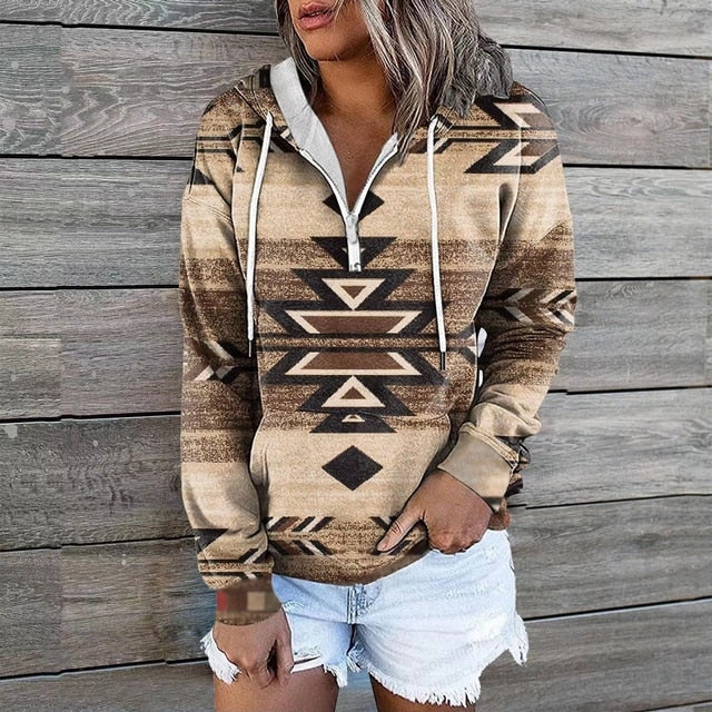Kvinnors Hoodie Trendig Design Mångsidig Stil 6
