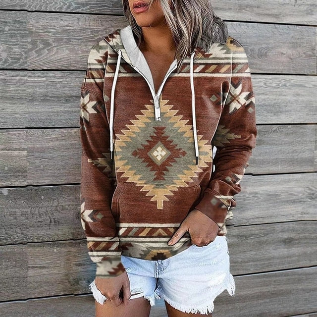 Kvinnors Hoodie Trendig Design Mångsidig Stil 9