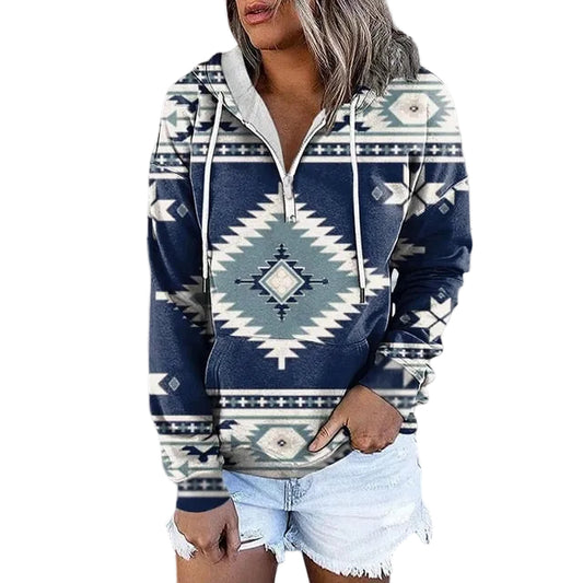 Kvinnors Hoodie Trendig Med Fickor 0