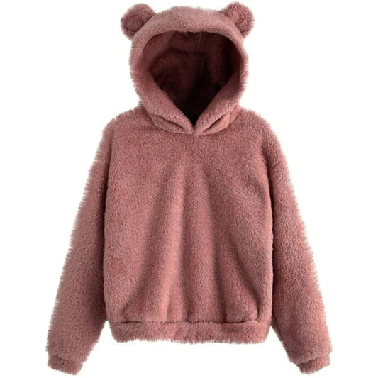 Kvinnors Hoodie med Huva och Kaninöron 0