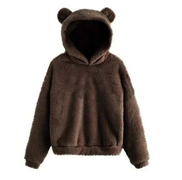 Kvinnors Hoodie med Huva och Kaninöron 10