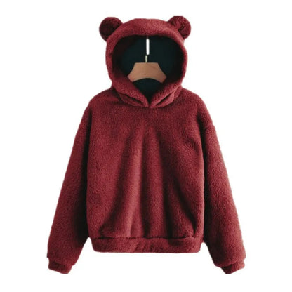 Kvinnors Hoodie med Huva och Kaninöron 11