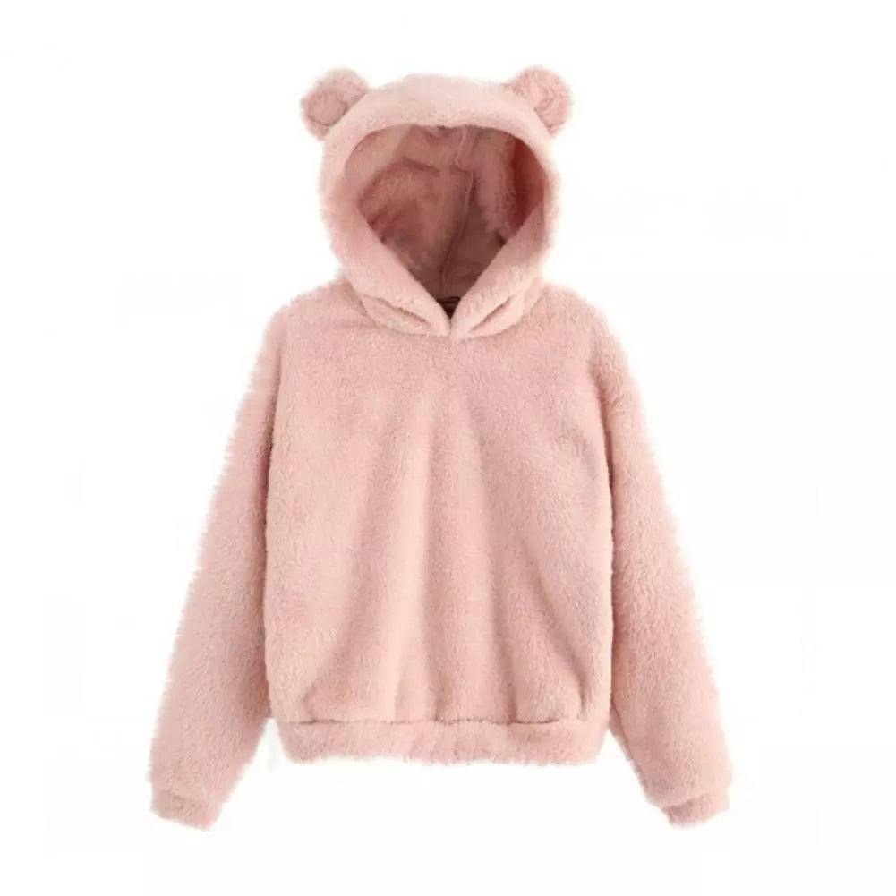 Kvinnors Hoodie med Huva och Kaninöron 13