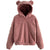 Kvinnors Hoodie med Huva och Kaninöron 1