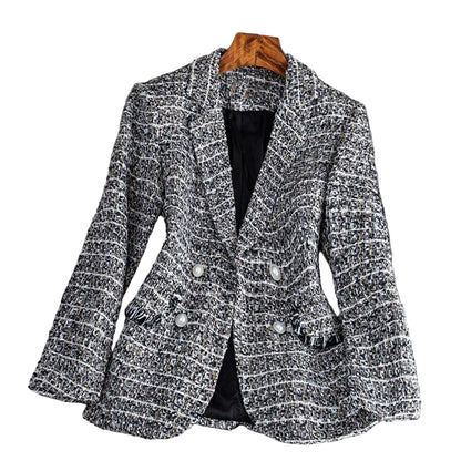 Kvinnors Höstblazer i Tweed 0