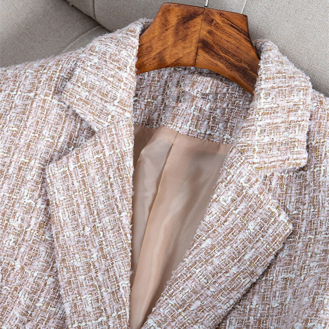 Kvinnors Höstblazer i Tweed 4