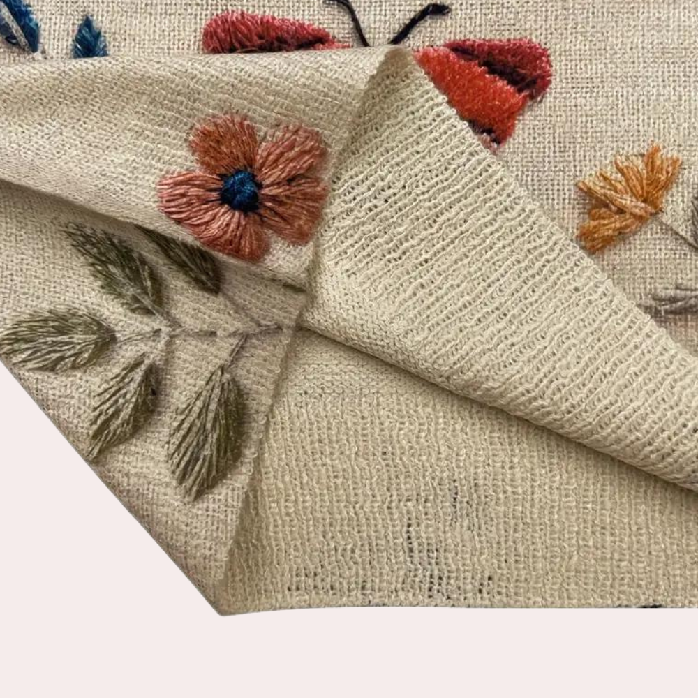 Kvinnors Hösttröja Blommönster Rymlig 4