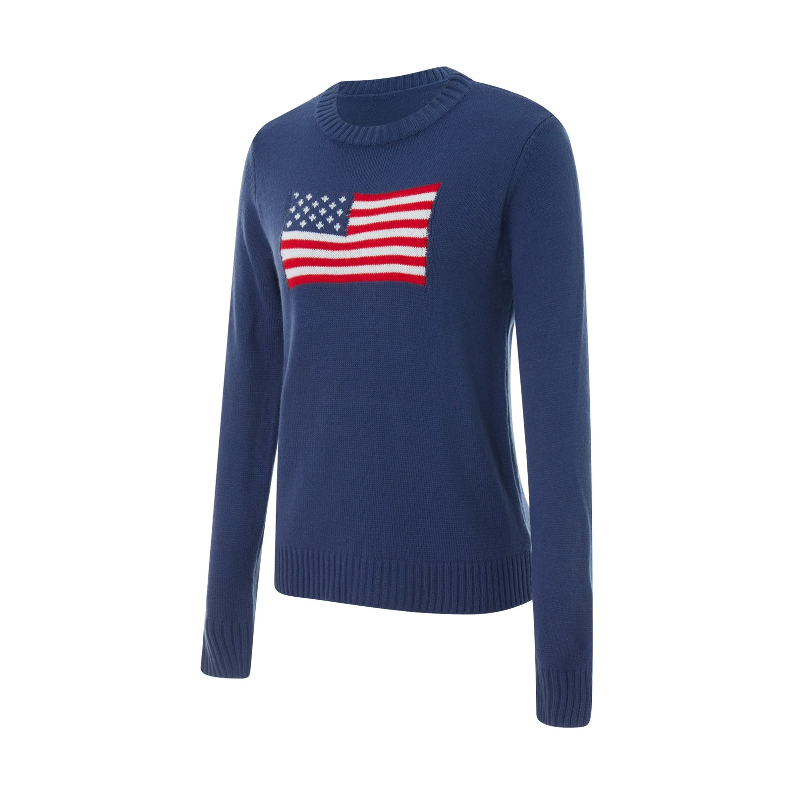 Kvinnors Hösttröja med Amerikansk Flagga 5