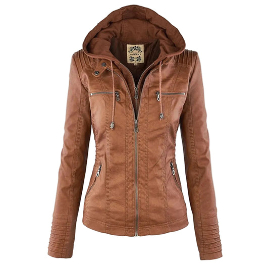 Kvinnors Huvjacka Urban Stil Modern 0