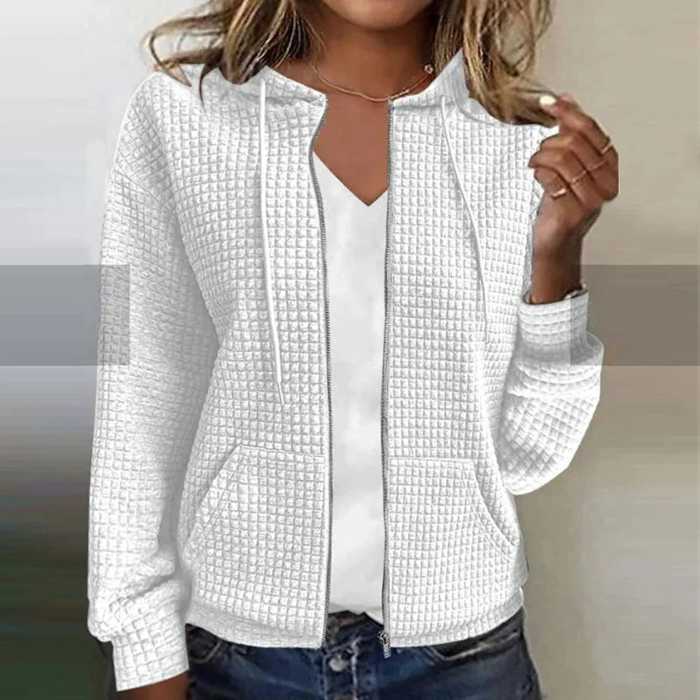 Kvinnors Jacka Rutig Design Modern Stil 5