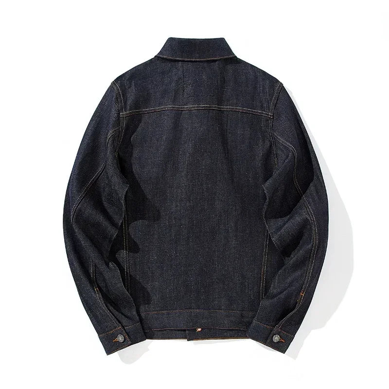 Kvinnors Jeansjacka Boxig Stil med Metallknappar 1