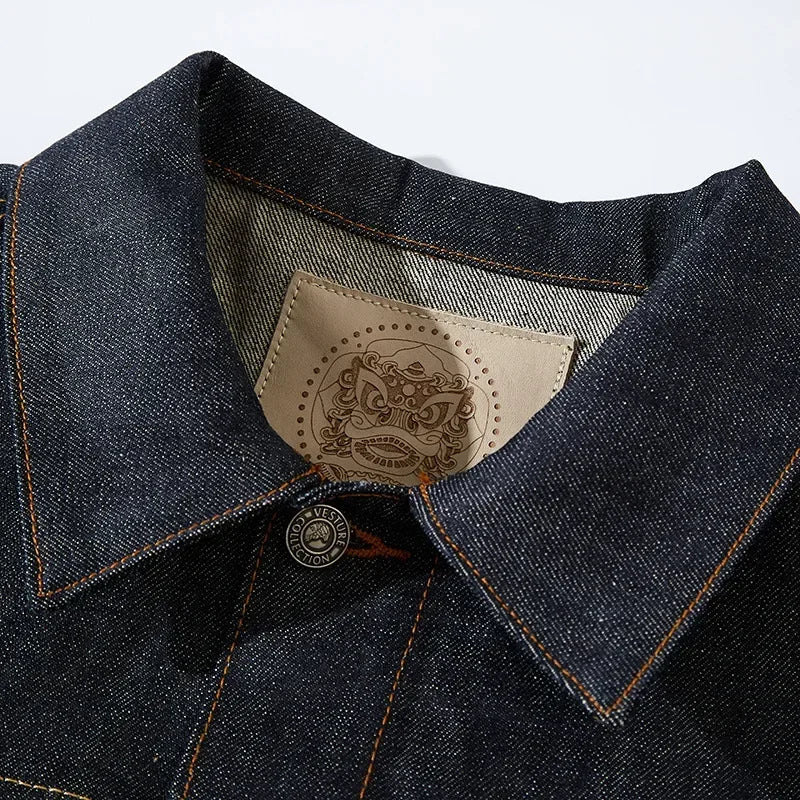 Kvinnors Jeansjacka Boxig Stil med Metallknappar 2