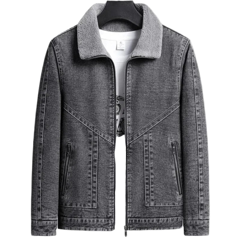 Kvinnors Jeansjacka med Fleecefoder 0