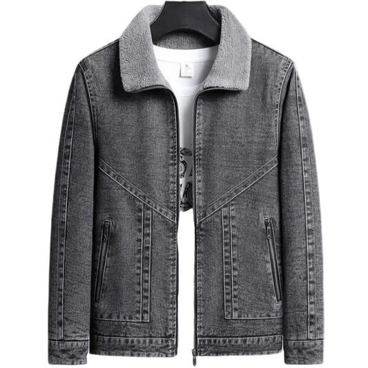 Kvinnors Jeansjacka med Fleecefoder 0