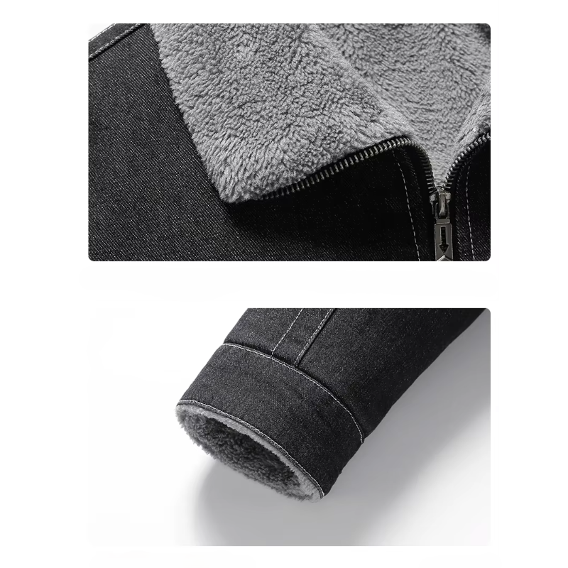 Kvinnors Jeansjacka med Fleecefoder 4