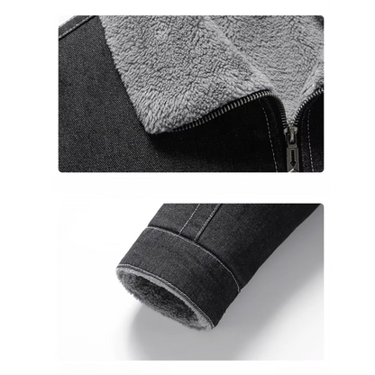 Kvinnors Jeansjacka med Fleecefoder 4