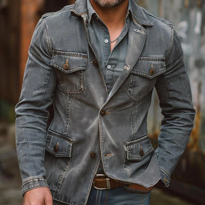 Kvinnors Jeansjacka med Klassisk Design 2