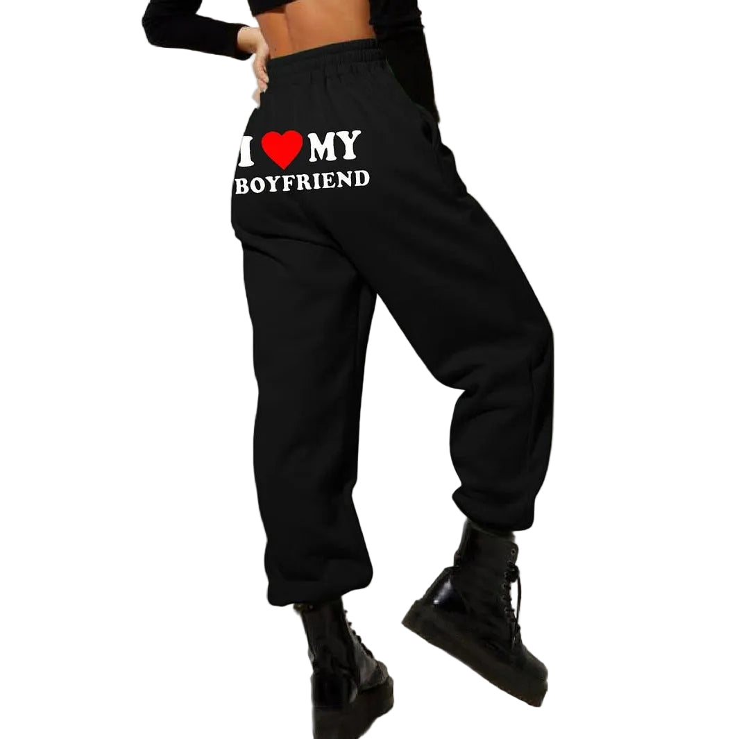 Kvinnors Joggingbyxor med Kärleksdesign 0