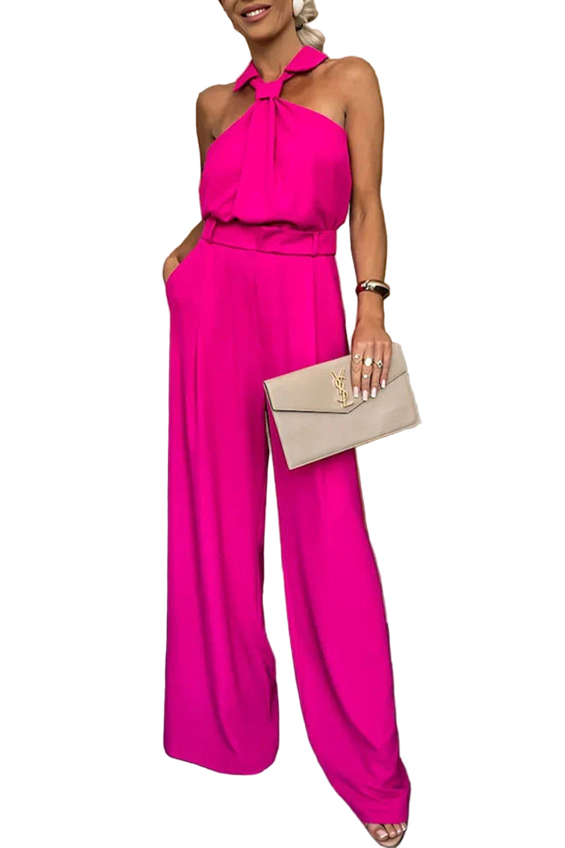 Kvinnors Jumpsuit Chic Design Med Praktiska Fickor 0
