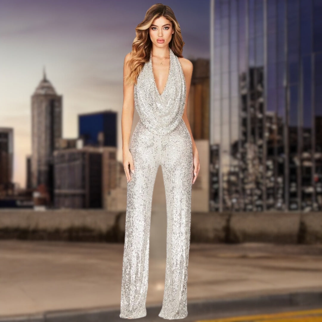 Kvinnors Jumpsuit Paljetter 1