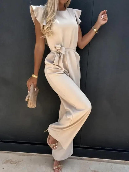 Kvinnors Jumpsuit Set med Volangärmar 2