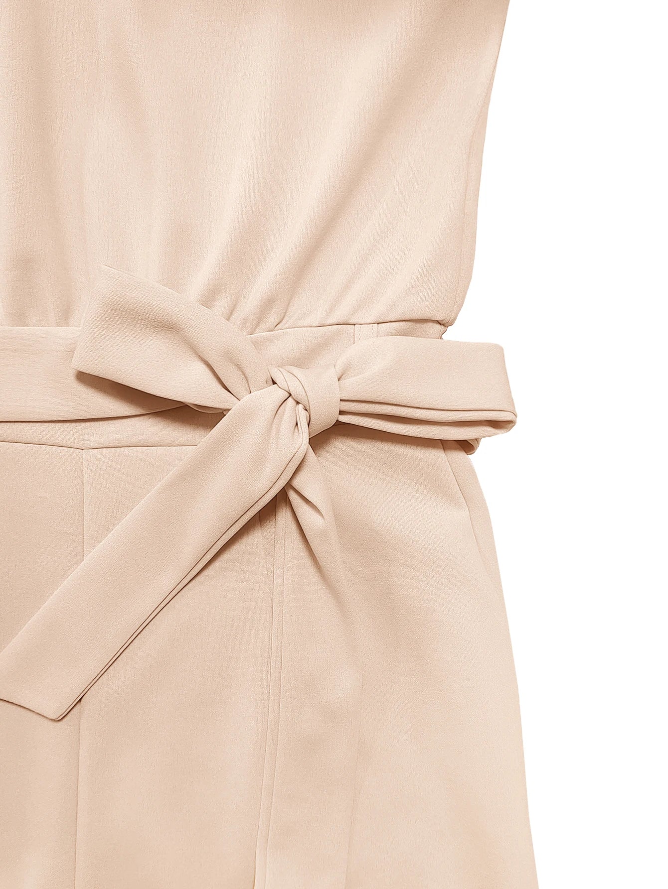 Kvinnors Jumpsuit med Bälte och Vida Ben Trendig Design 5