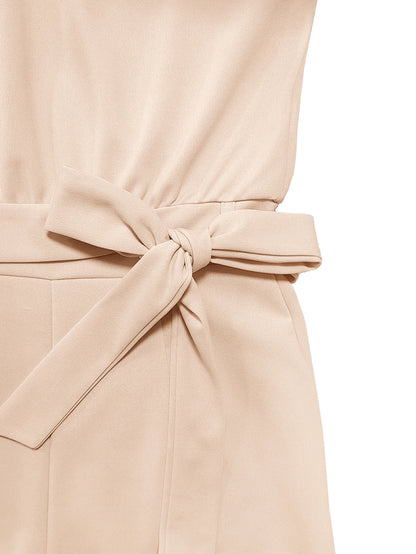 Kvinnors Jumpsuit med Bälte och Vida Ben Trendig Design 5