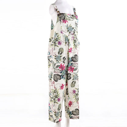 Kvinnors Jumpsuit med Blommönster och Fyrkantig Hals 2