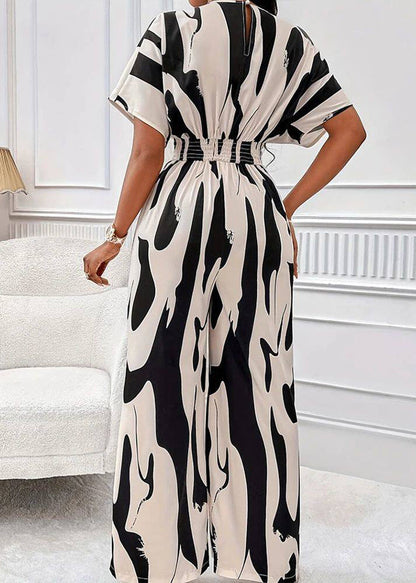 Kvinnors Jumpsuit med Elastisk Midja och Rymlig Passform 4