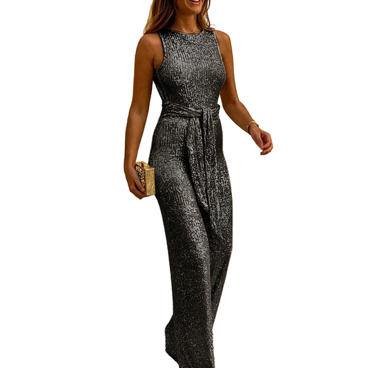 Kvinnors Jumpsuit med Glitterdesign 0
