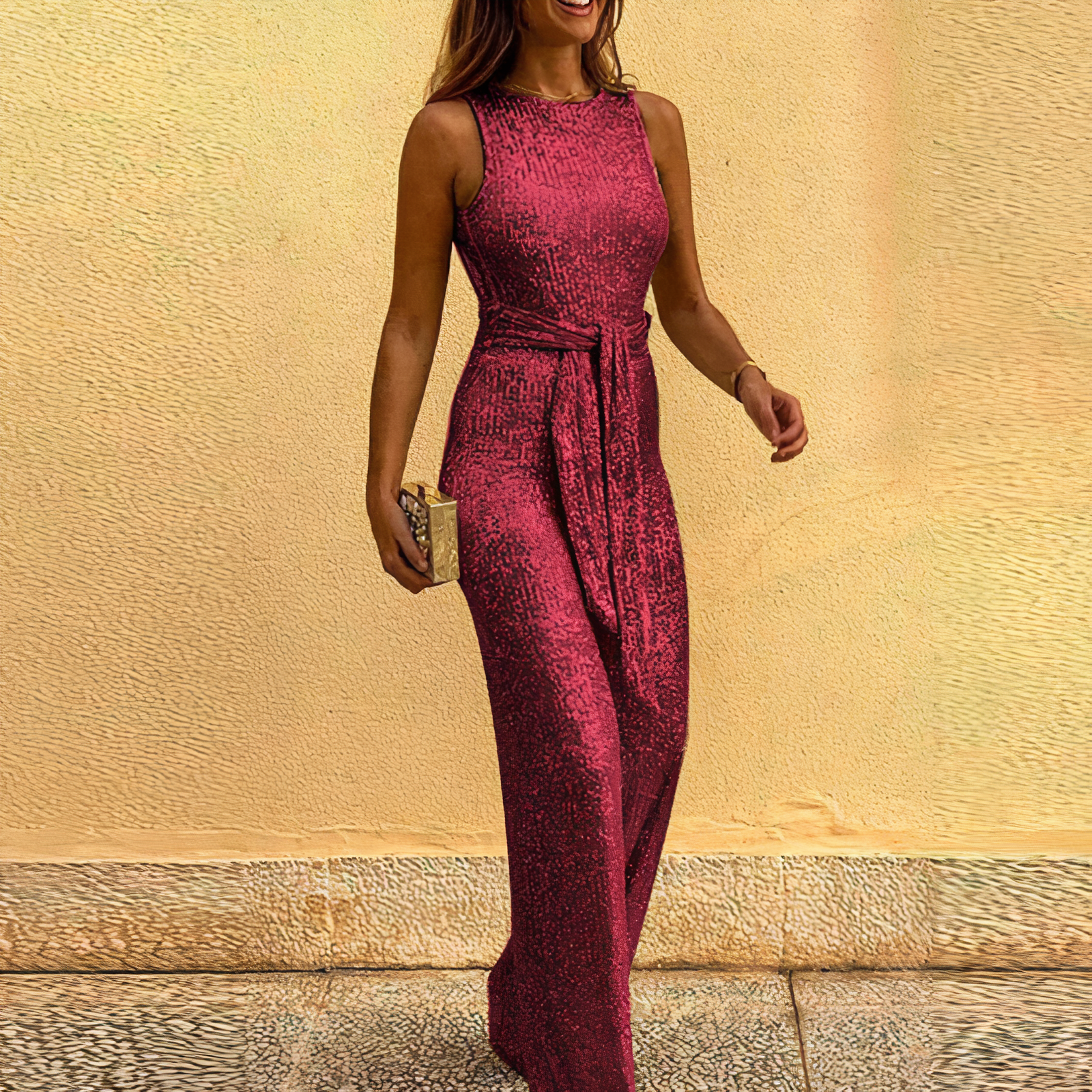 Kvinnors Jumpsuit med Glitterdesign 4