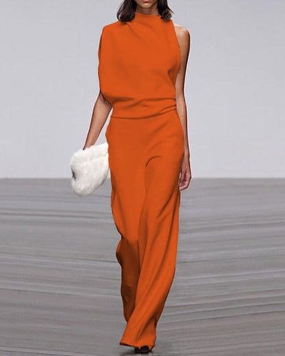 Kvinnors Jumpsuit med Hög Krage 7