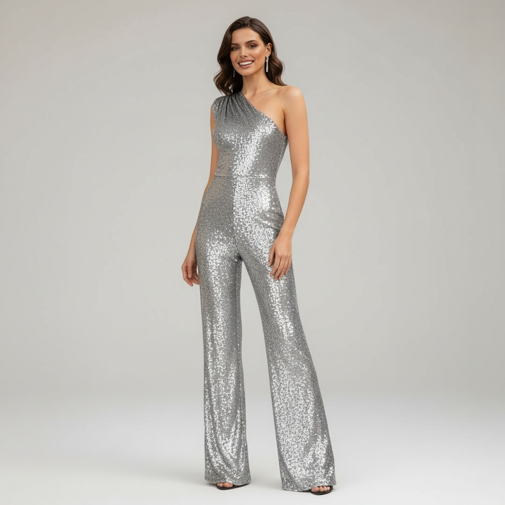 Kvinnors Jumpsuit med Paljetter 10