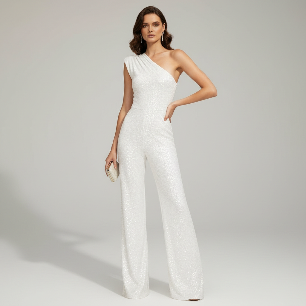 Kvinnors Jumpsuit med Paljetter 6
