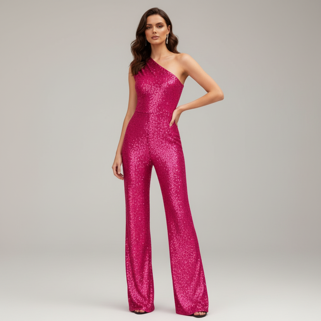 Kvinnors Jumpsuit med Paljetter 7