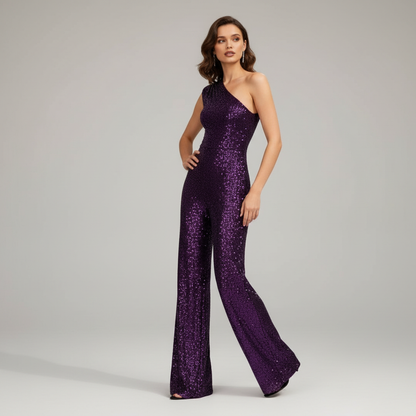 Kvinnors Jumpsuit med Paljetter 9