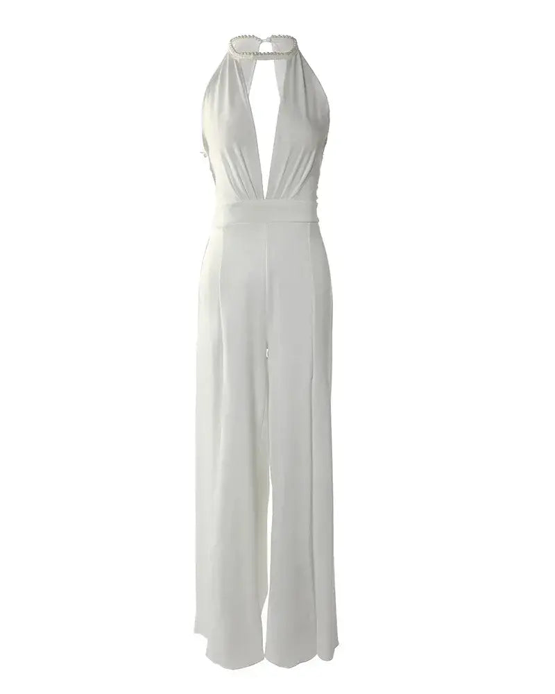 Kvinnors Jumpsuit med V-ringning 4