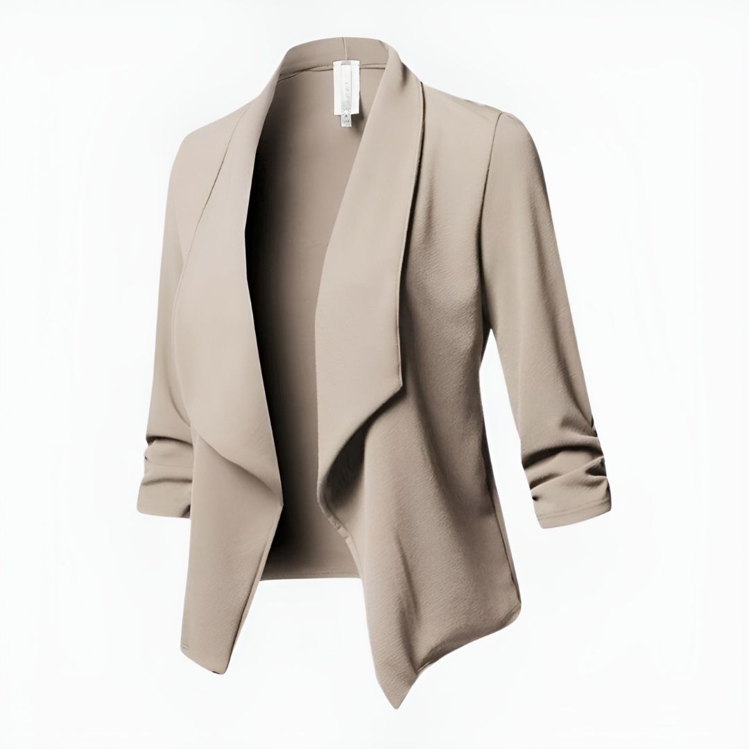 Kvinnors Kavaj Öppen Front Casual 5