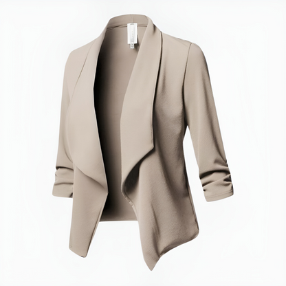 Kvinnors Kavaj Öppen Front Casual 5
