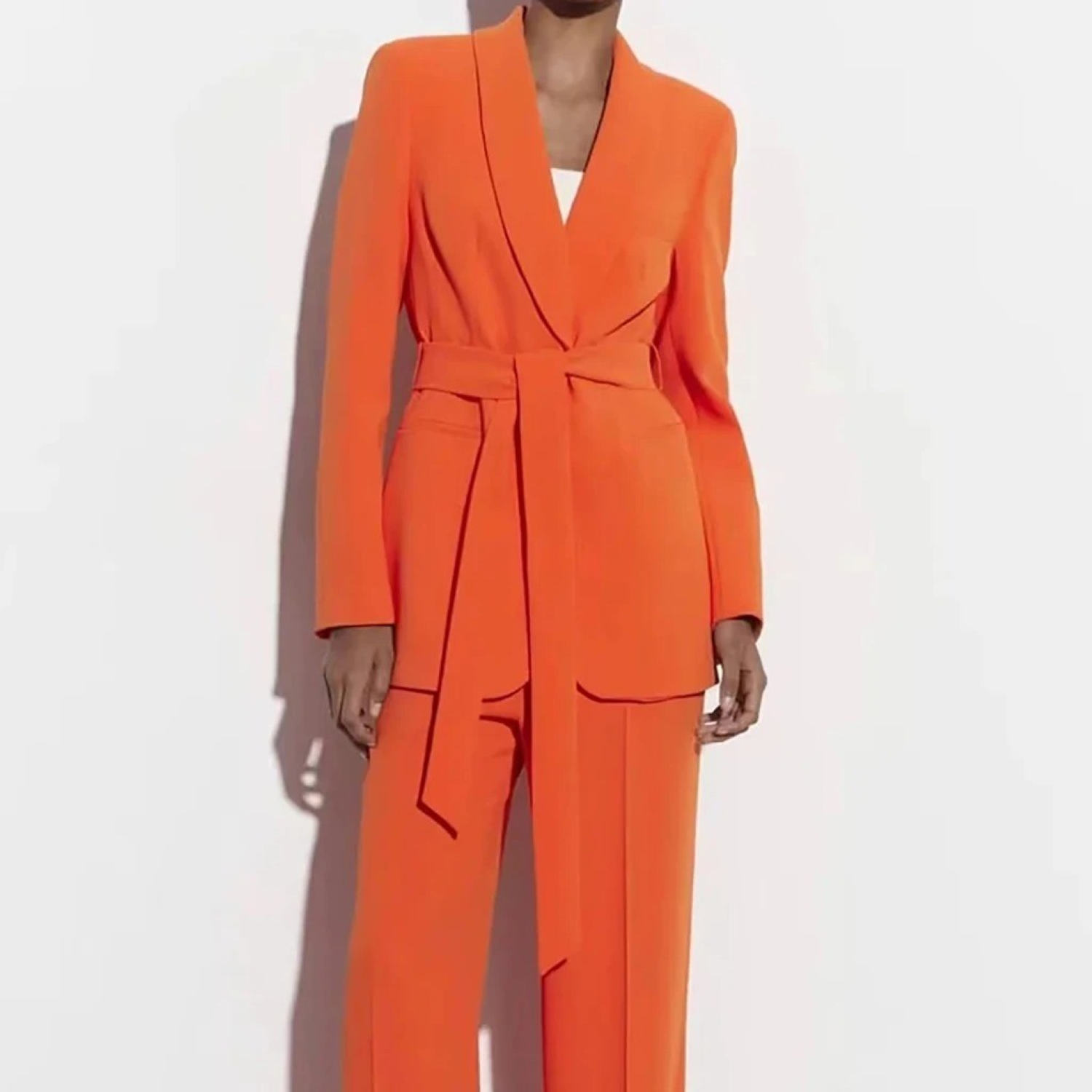 Kvinnors Kavaj och Byxor Set Tidlös Stil 7