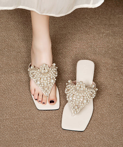 Kvinnors Kilklack Flip Flops med Splicing Design 1