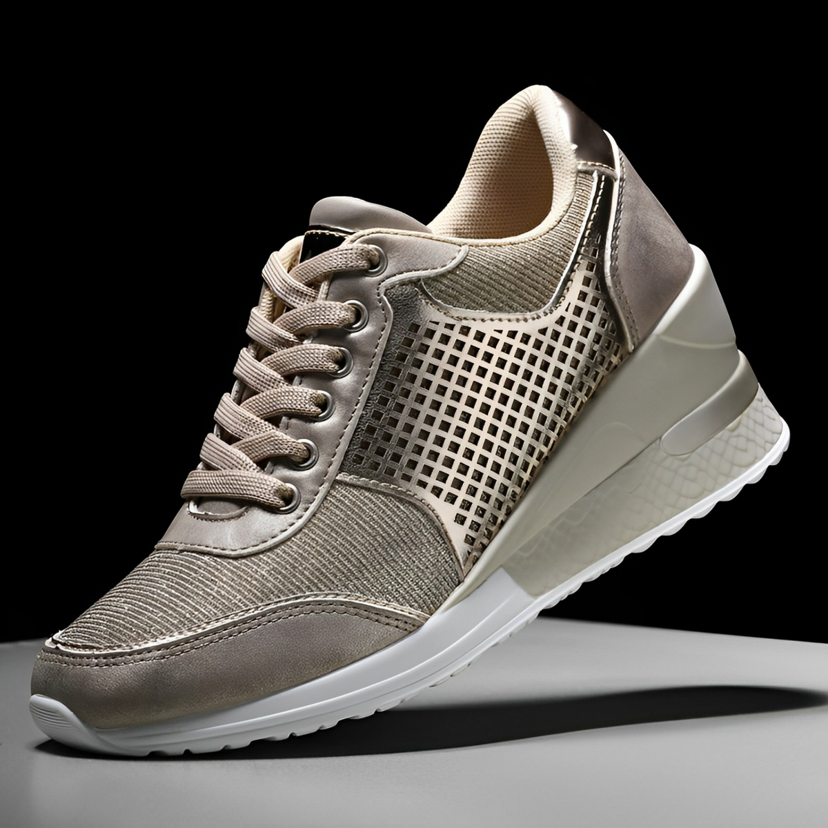 Kvinnors Kilklack Sneakers Trendiga 6