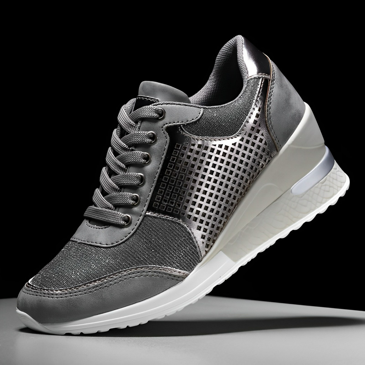 Kvinnors Kilklack Sneakers Trendiga 7