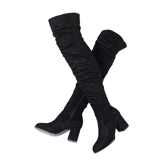 Kvinnors Klackskor Over-the-Knee Stil Trendig Design 0