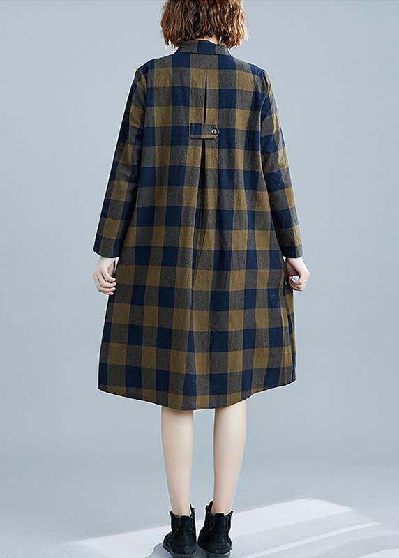 Kvinnors Klänning med Kavajslag och Fickor 3