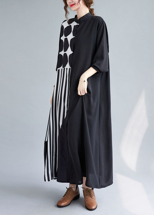 Kvinnors Klänning med Patchwork Design 3