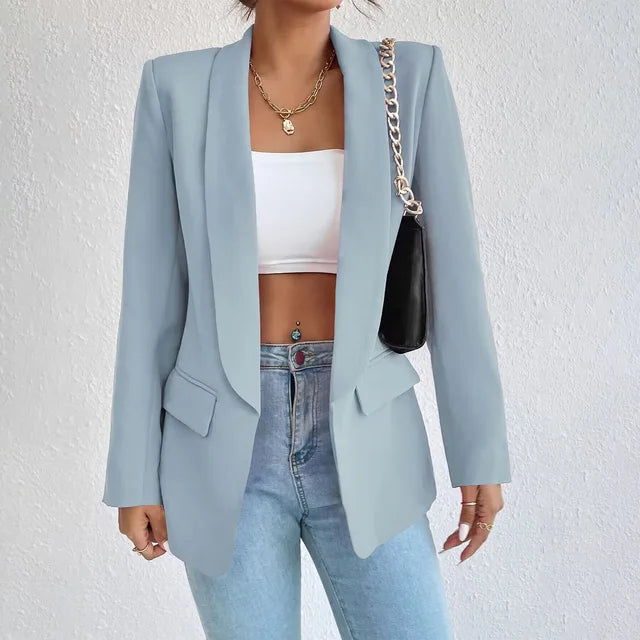 Kvinnors Klassisk Blazer Affärs- och Vardagsstil 11